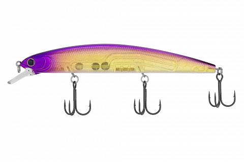 Фото воблер kyoda vision minnow-130sp, длина 130 мм, вес 21  гр, цвет p2466 заглубление 0 - 2 м.