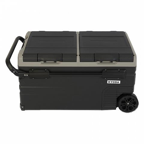 Фото автохолодильник kyoda tw75wh-e, двухкамерный, объем 75 л, вес 24 кг