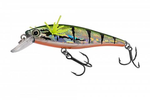 Фото воблер kyoda zigbang minnow-65su, длина 6,5 см, вес 5,5 гр, цвет p348, заглубление 0,5-0,9 м.