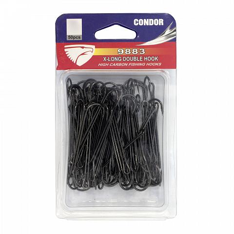 Фото крючок-двойник condor x-long double hook №4/0 bn (30 шт/упак)