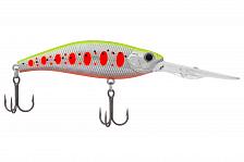 Фото воблер kyoda sharp minnow-85f, длина 8,5 см, вес 17,5 гр, цвет p1572, заглубление 3,6-4,5 м