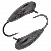 Фото овсинка с ушком и рисками d 4,0 мм, вес 2,5 гр, черный никель /10 шт/