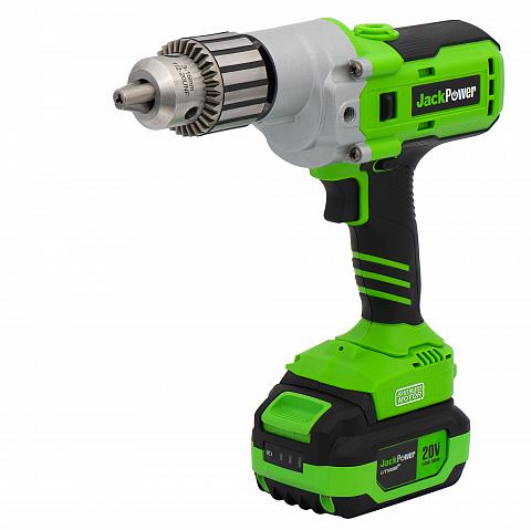 Фото шуруповёрт jack power 20v, 4 ah li-ion 2 аккум., 130нм, professional