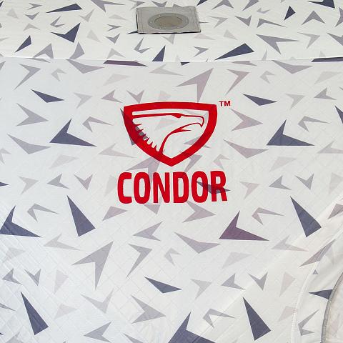 Фото палатка куб "condor" зимняя утепленная 2,4 х 2,4 х 2,15  белый камуфляж