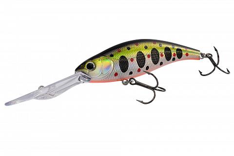 Фото воблер kyoda sharp minnow-85f, длина 8,5 см, вес 17,5 гр, цвет p2146, заглубление 3,6-4,5 м