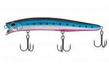 Фото воблер kyoda mega minnow-125f, длина 125 мм, вес 21,0  гр, цвет p1949, заглубление 0 - 0,8 м.