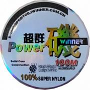 Фото powwer winner d-0,28 мм, l-100 м,  разрывная нагрузка 10,50 кг (10 шт)
