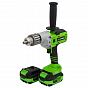 Фото шуруповёрт jack power 20v, 4 ah li-ion 2 аккум., 130нм, professional