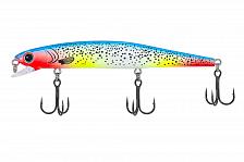 Фото воблер kyoda amfibia minnow 110f, длина 11,0 см, вес 11 гр, заглубление 0,3-0,6 м. цвет p2278