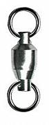 Фото вертлюг с подшипн. ball bearing swivel with solid ring, цвет black nikel, размер 1 (50шт.)