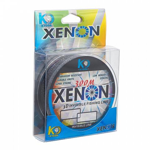 Фото леска kyoda xenon 3d, d - 0,37 мм, длина 300 м, разрывная нагрузка 13,50 кг (5 шт/упак)