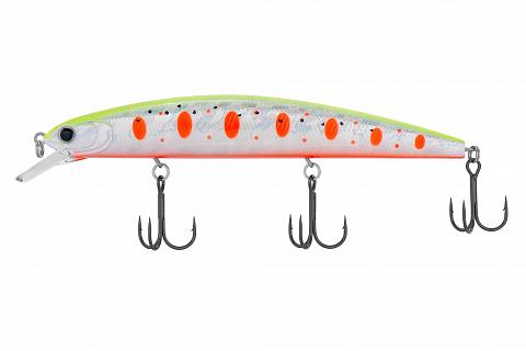 Фото воблер kyoda vision minnow-130sp, длина 130 мм, вес 21  гр, цвет p1572 заглубление 0 - 2 м.