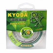 Фото шнур плетеный kyoda green 8x pe d-0,23 мм, l-150 м, цвет зеленый, разрывная нагрузка 14  кг