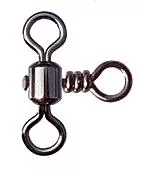 Фото вертлюг тройной 90 град. cross-line crane swivel, цвет black nikel, размер 6, (50шт.)